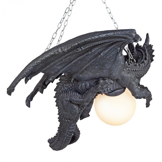 Design Toscano Nights Fury Dragon Lamp