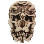 Design Toscano Memento Mori Gothic Death Skull Sculpture By Monte