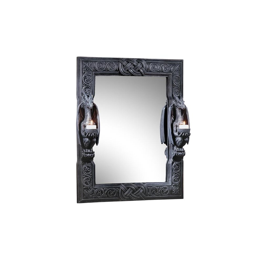 Design Toscano Twin Sentinel Dragons Mirror