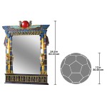 Design Toscano Wadjet Mirror W/ Cobra Sconces