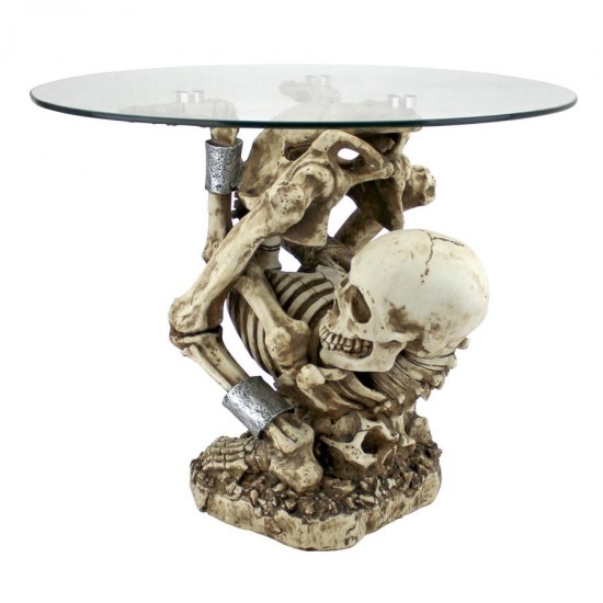 Design Toscano Contortionist Skeleton Table