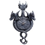 Design Toscano Past Present Future Dragon Clock