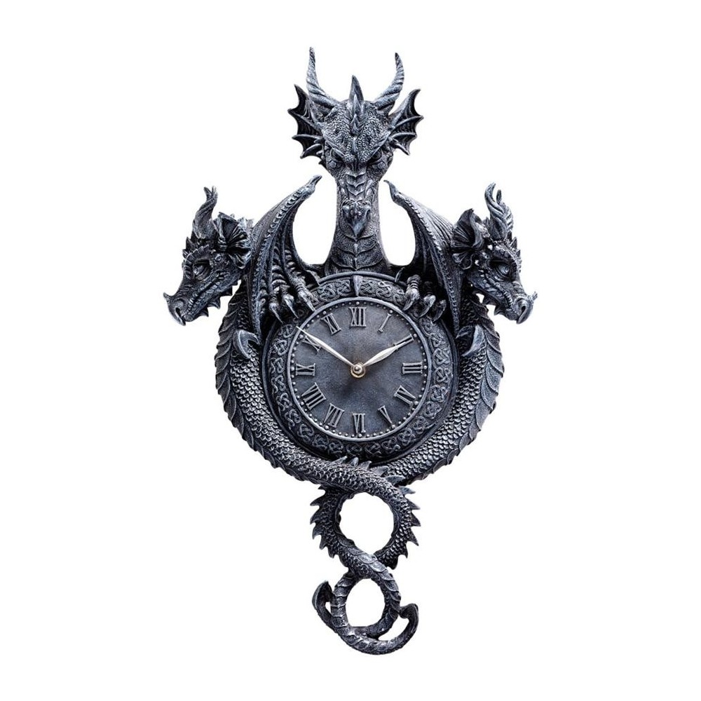 Design Toscano Past Present Future Dragon Clock