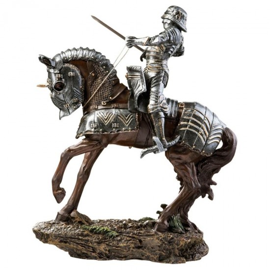 Design Toscano Silver Knight Of Blenheim Palace