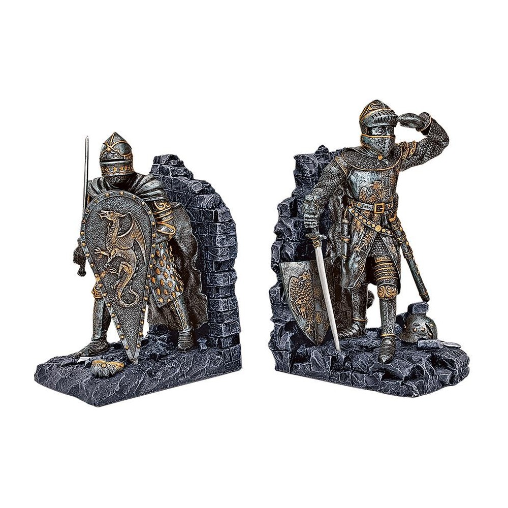 Design Toscano Arthurian Knight Bookends