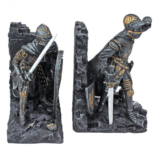 Design Toscano Arthurian Knight Bookends