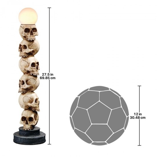 Design Toscano Skulls Spire Lamp