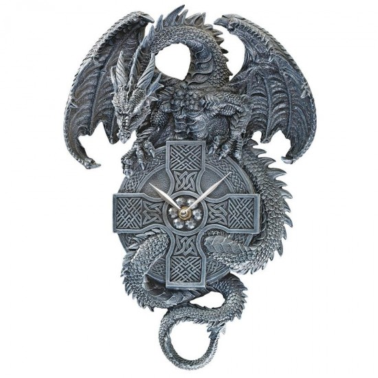 Design Toscano Celtic Timekeeper Dragon Clock
