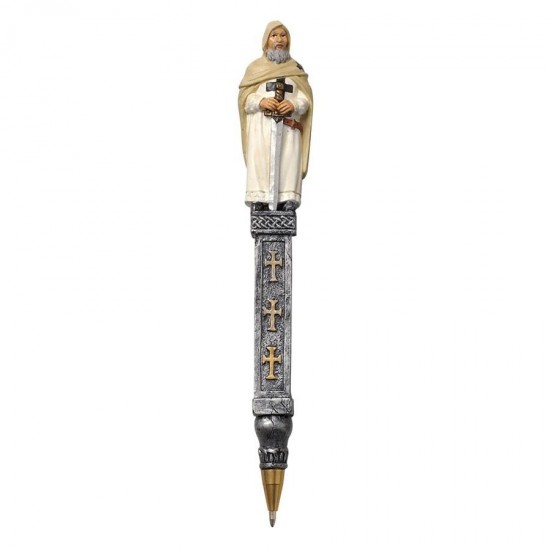 Design Toscano Templar Bishop Pen