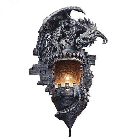 Design Toscano Dragons Castle Lair Sconce