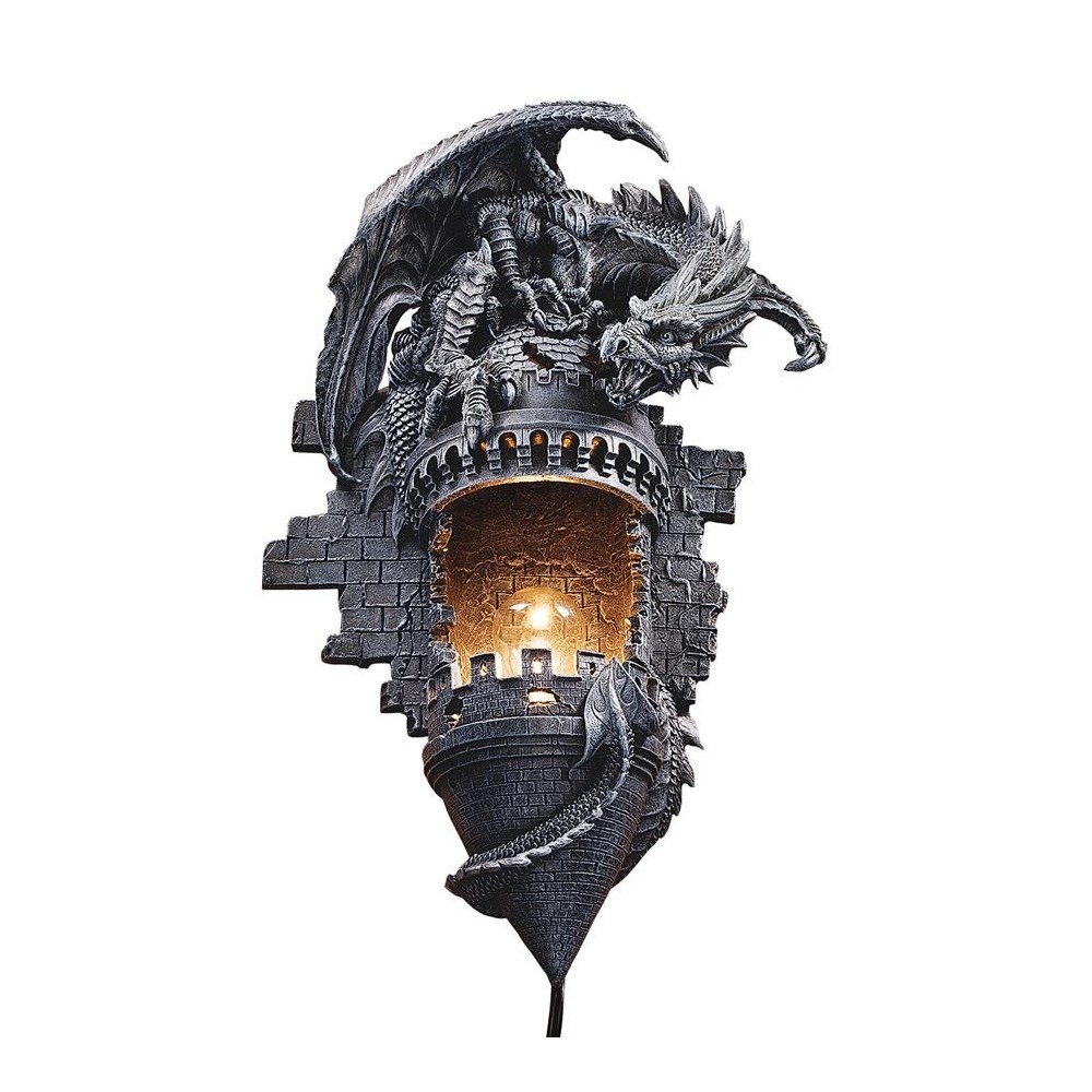 Design Toscano Dragons Castle Lair Sconce Design Toscano Dragons Castle Lair Sconce