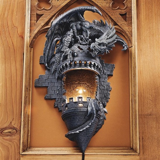 Design Toscano Dragons Castle Lair Sconce