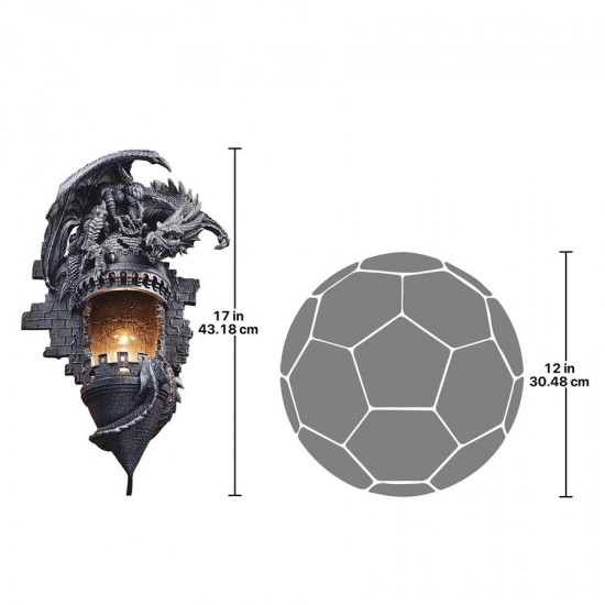 Design Toscano Dragons Castle Lair Sconce