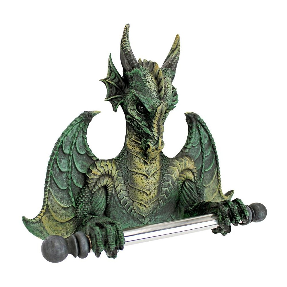 Design Toscano Commode Dragon Toilet Tissue Holder