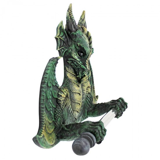 Design Toscano Commode Dragon Toilet Tissue Holder