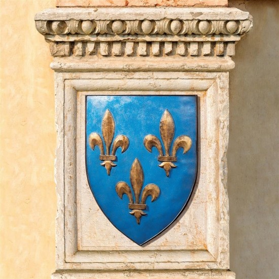 Design Toscano Fleur De Lis Shield Plaque