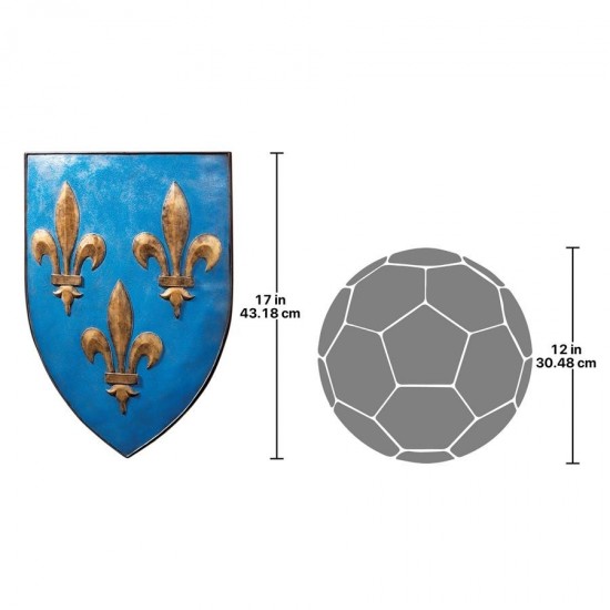 Design Toscano Fleur De Lis Shield Plaque