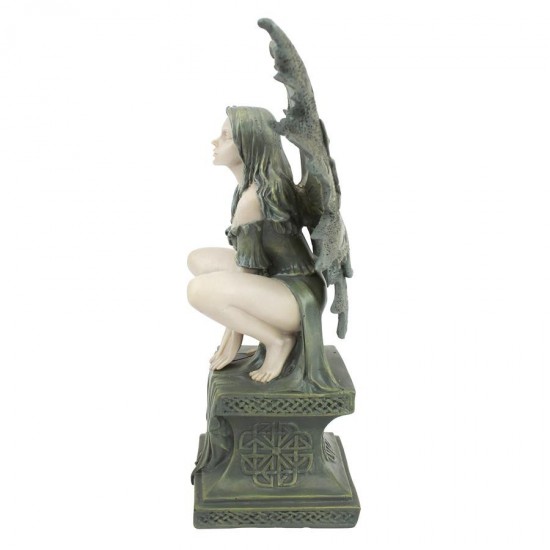 Design Toscano Small Celtic Fairy Perilous Perch Statue