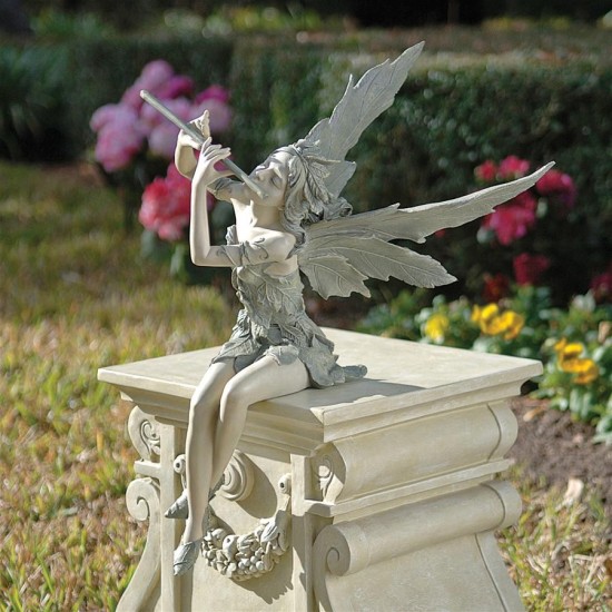 Design Toscano Fairy Of The West Wind Sitter Statue