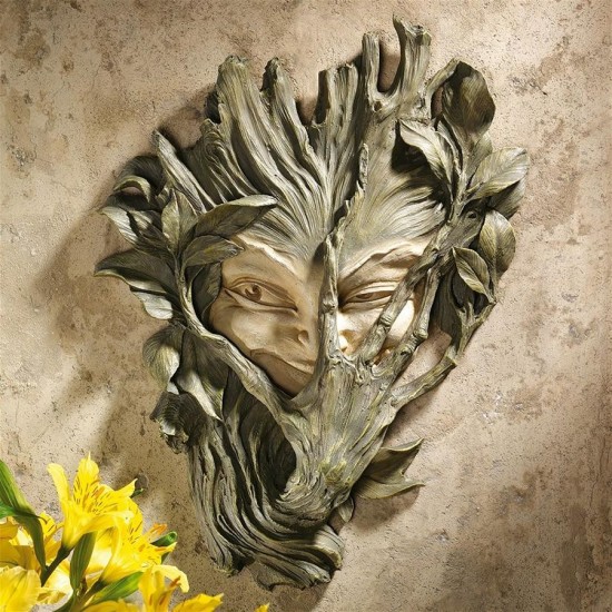 Design Toscano Bashful Wood Sprite Plaque