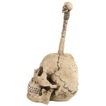 Design Toscano Bathroom Skullduggery Toilet Bowl Brush