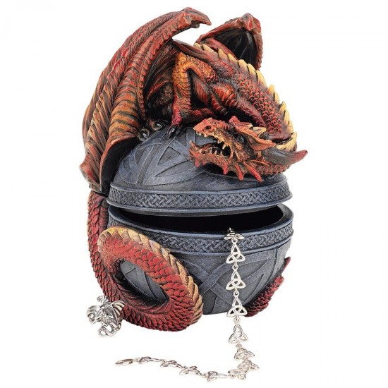 Design Toscano Dragon Protector Celtic Orb Box