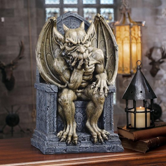 Design Toscano Large Hemlocks Gargoyle Throne Statue