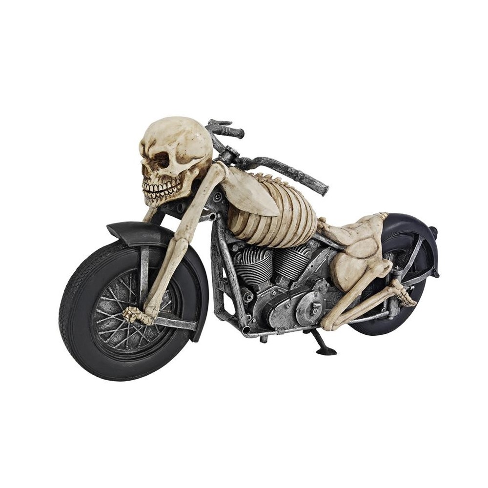 Design Toscano Bone Chillin Skeleton Motorcycle