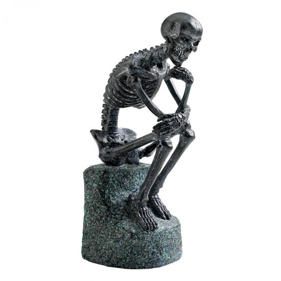 Design Toscano Skeleton Thinker Statue