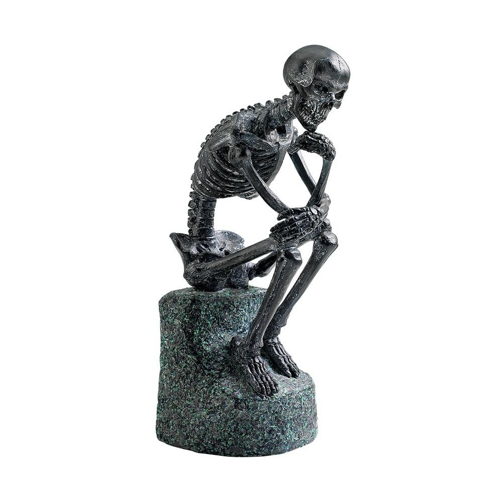 Design Toscano Skeleton Thinker Statue