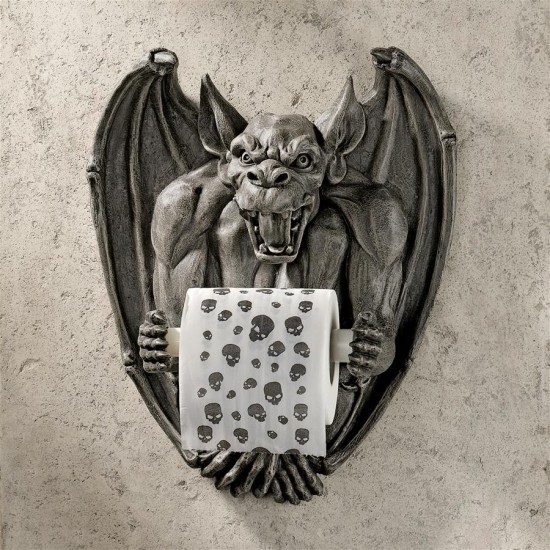 Design Toscano Flush Gargoyle Toilet Tissue Holder