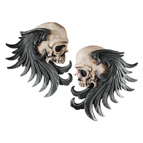 Design Toscano Bad To The Bones Skull Plaques