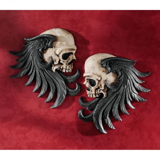 Design Toscano Bad To The Bones Skull Plaques