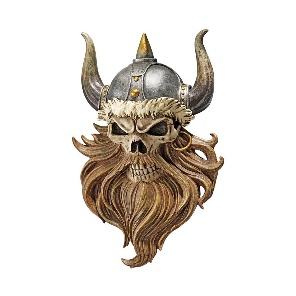 Design Toscano Skull Of Valhalla Viking Plaque