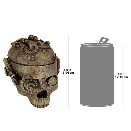 Design Toscano Steampunk Skull Containment Vessel