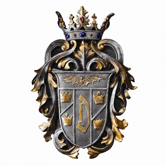 Design Toscano Dracula Coat Of Arms Plaque