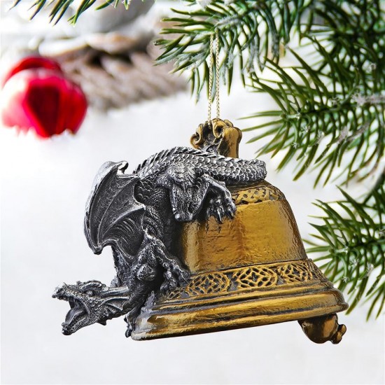 Design Toscano Humdinger Bell Ringer Dragon Ornament
