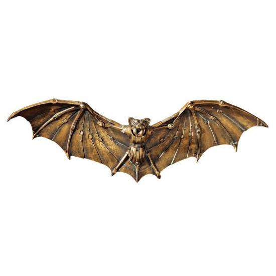 Design Toscano Cyber Bat Steampunk Plaque