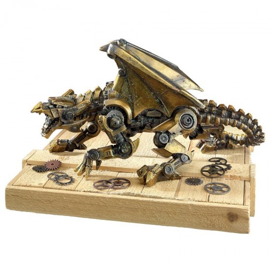 Design Toscano Steampunk Gothic Gear Dragon Statue