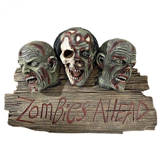 Design Toscano Zombie Ahead Welcome Plaque