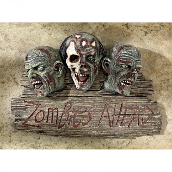 Design Toscano Zombie Ahead Welcome Plaque