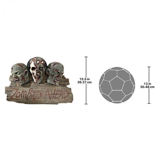 Design Toscano Zombie Ahead Welcome Plaque