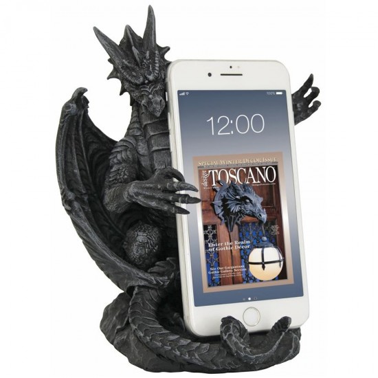 Design Toscano Large Versilius The Dragon Phone Holder