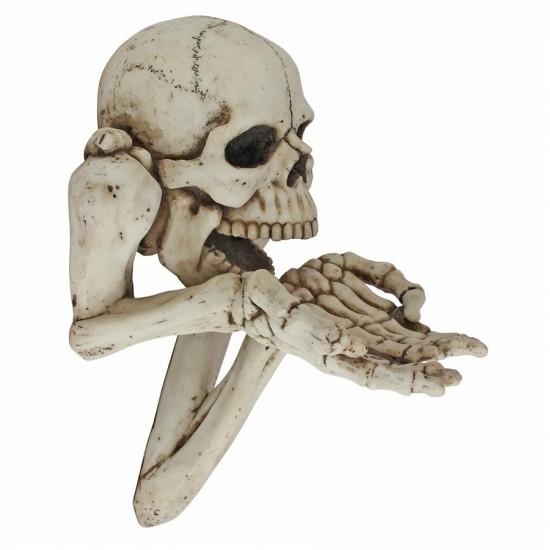 Design Toscano Begger For Souls Skeleton Plaque