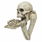 Design Toscano Begger For Souls Skeleton Plaque