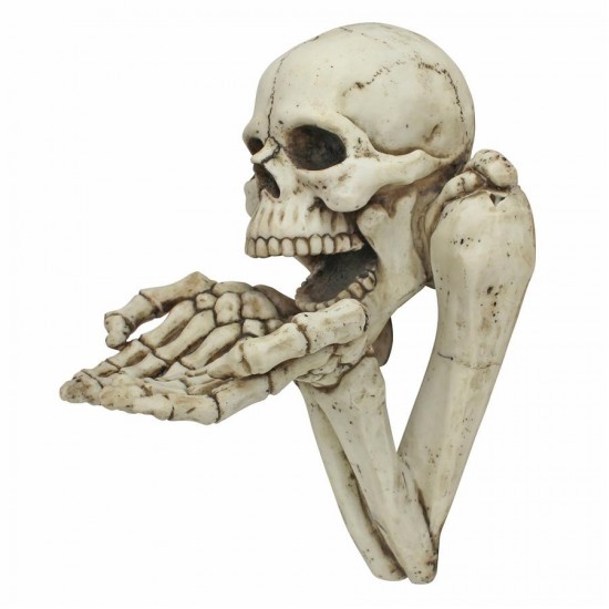 Design Toscano Begger For Souls Skeleton Plaque