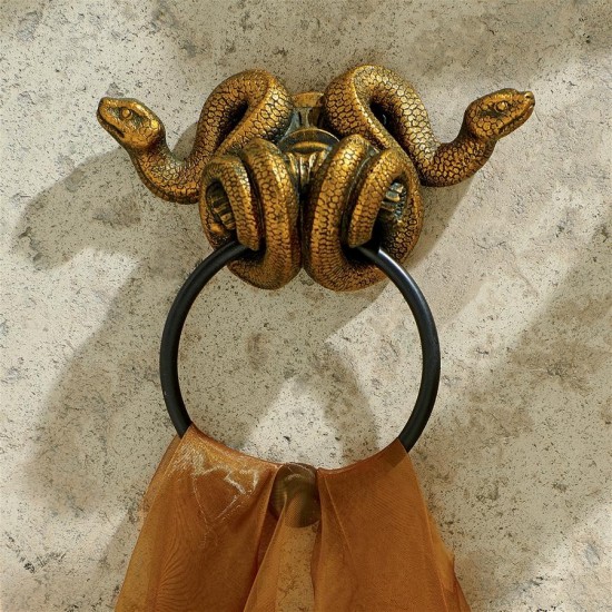 Design Toscano Egyptian Cobra Goddess Towel Ring