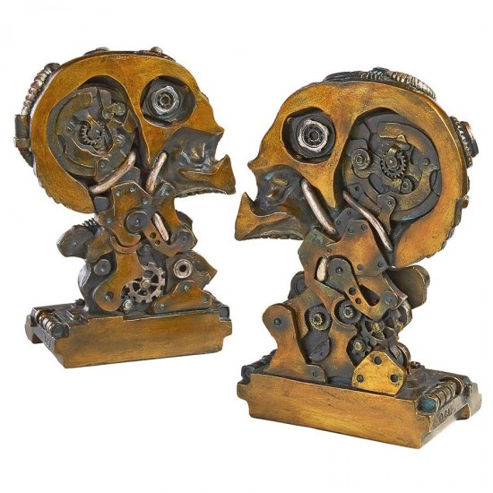 Design Toscano Cyborg Skeleton Bookends