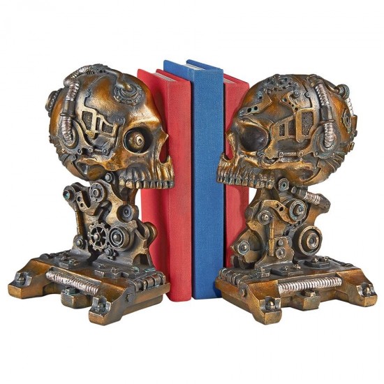Design Toscano Cyborg Skeleton Bookends