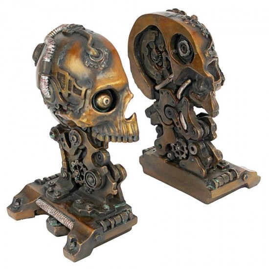 Design Toscano Cyborg Skeleton Bookends